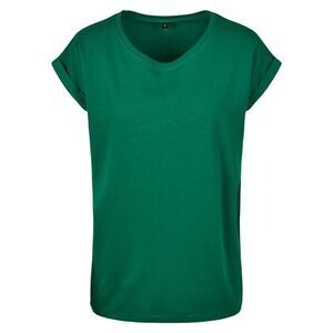 Build Your Brand Womens/Ladies Extended  T-Shirt / Forest Green
